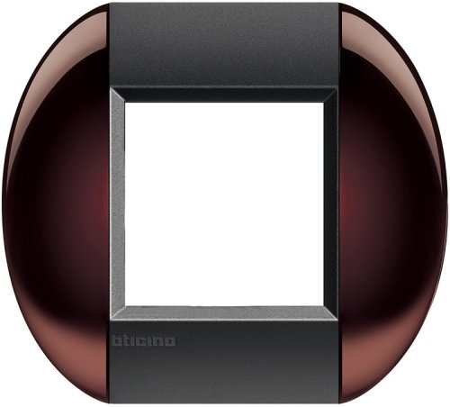 Рамка овальная Legrand BTicino LivingLight 2 мод Бордовый фото Рамка овальная Legrand BTicino LivingLight 2 мод Бордовый картинка